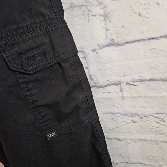 5.11 Tactical Taclite Pro Pants Mens 38x36 Black Ripstop Utility Work 74273 - Picture 6 of 6